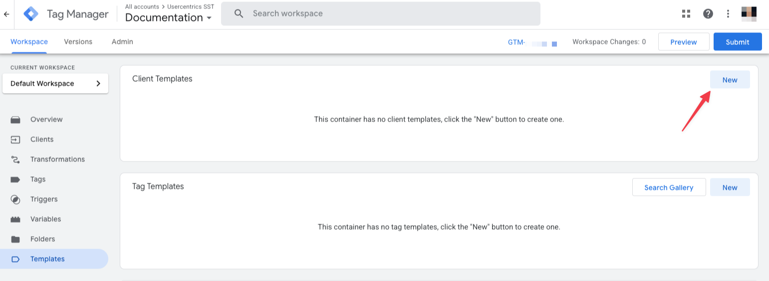 Client Templates - New