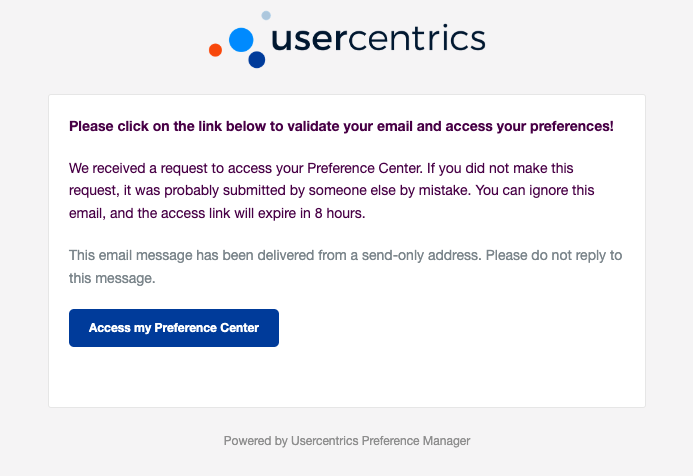 Example of access email