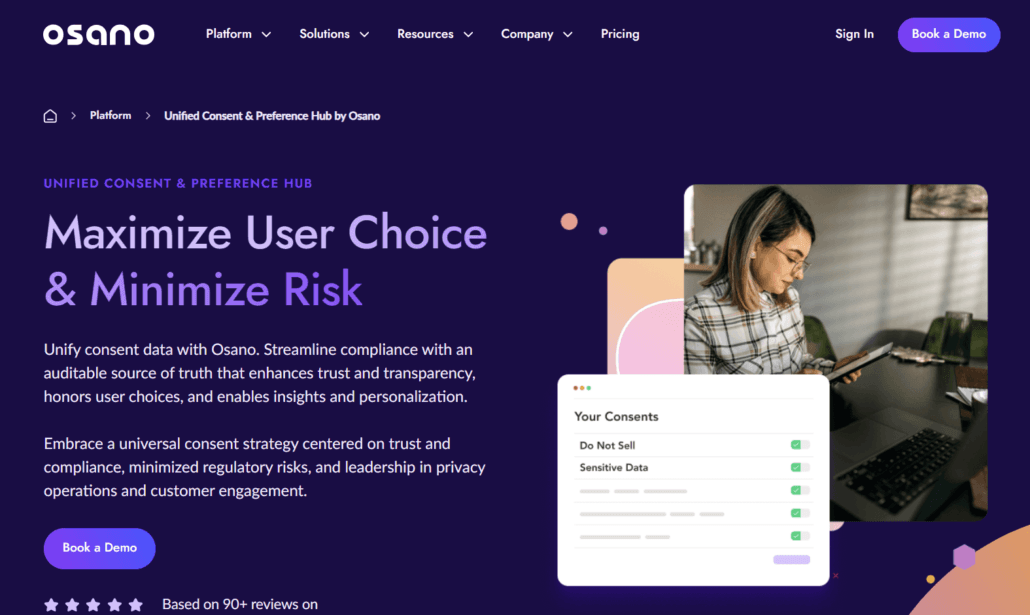 Osano Unified Consent & Preference Hub